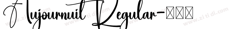 Aujournuit Regular字体转换 Aujournuit Regular字体转换